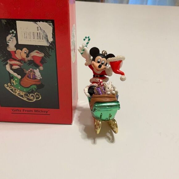 Vintage Mickey Mouse Christmas Ornament. New in Box! “Gifts from Mickey” by Enes - Picture 11 of 11